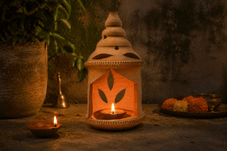 Handcrafted Diya Holder (Panti Holder) | Traditional Pooja & Festive Décor