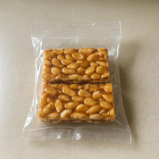 Bambi Department Store's peanut chikki - traditional indian snack