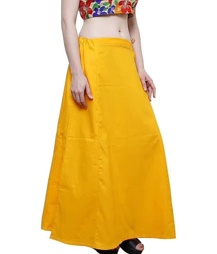 Perfect cloth store Multicoloured Cotton Petticoat - Single