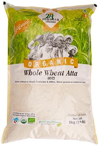 24 Mantra Organic Whole Wheat Atta 5 Kg