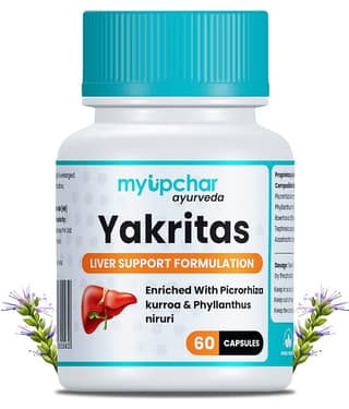 Myupchar Ayurveda Yakritas - 60 Capsule | Liver Support & Detox | Improve Digestion And Metabolism