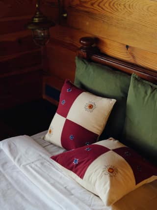 Soft Cotton Square Throw Cushion Cover with Vibrant Embroidery