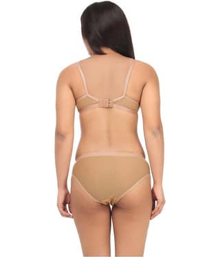 TCG Beige Lace Bra & Panty Set