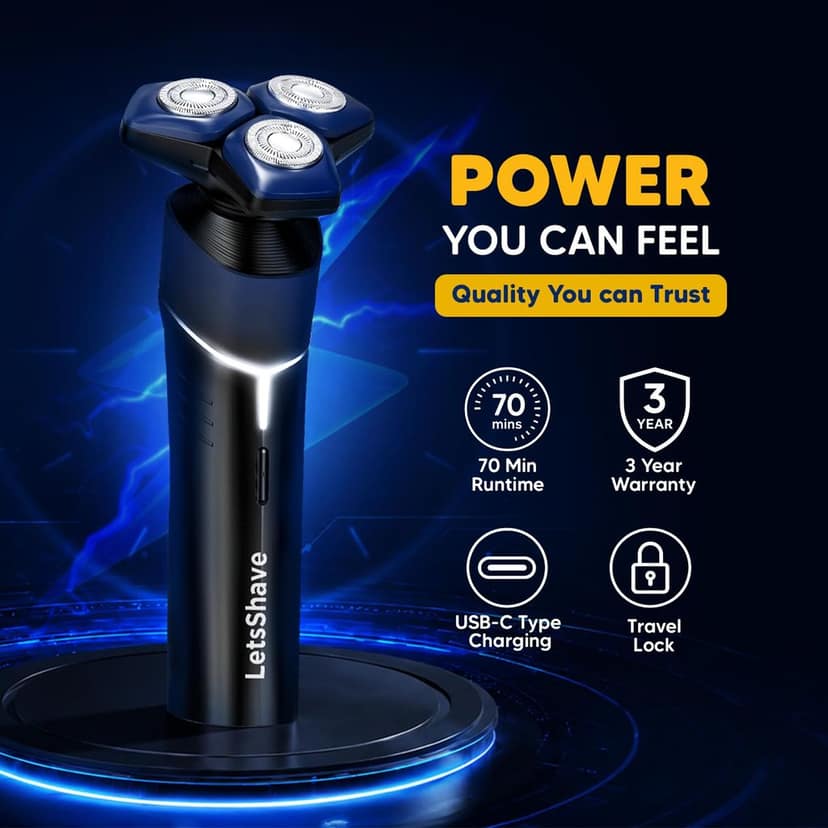 LetsShave 360 Pro Electric Shaver for Men view 7