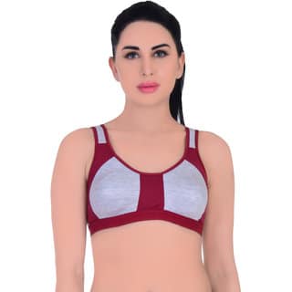 Empisto Branded Women's Maroon Colour Yoga Bra