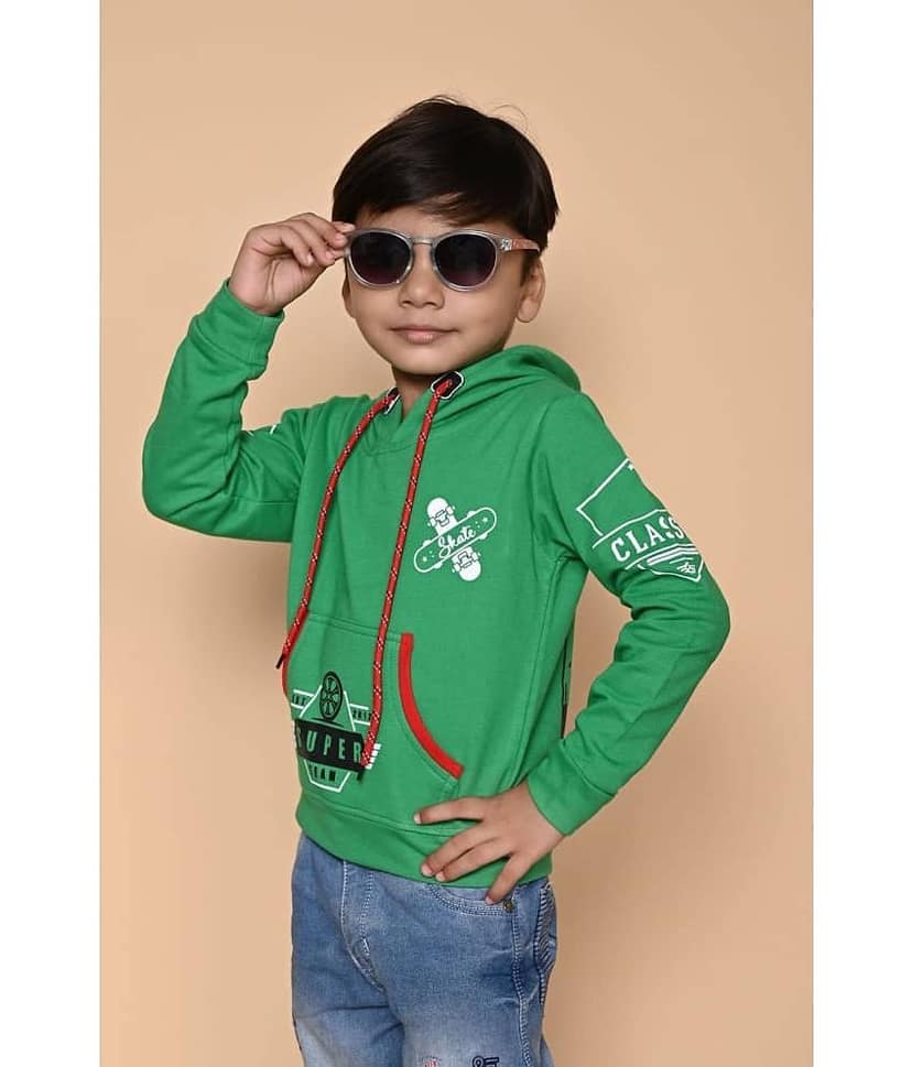 New Collection Pack of 1 Boys Fleece Sweatshirt ( Green )