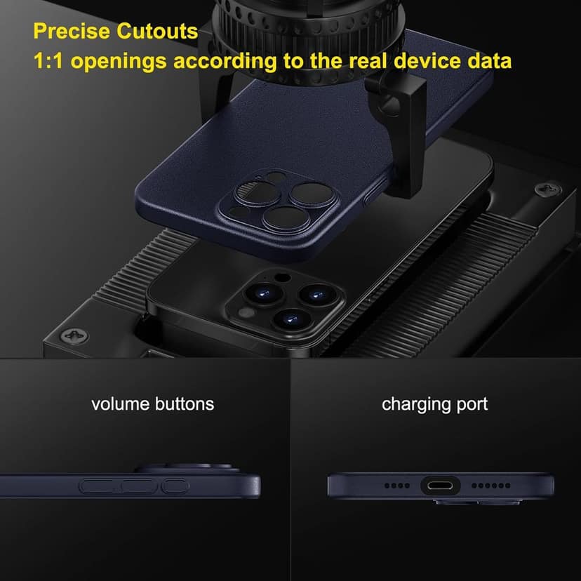 Memumi Ultra Slim 0.3mm Back Cover Case for Apple iPhone 15 Pro (6.1") - Blue view 6
