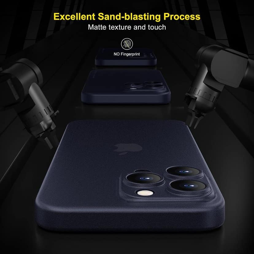 Memumi Ultra Slim 0.3mm Back Cover Case for Apple iPhone 15 Pro (6.1") - Blue view 7