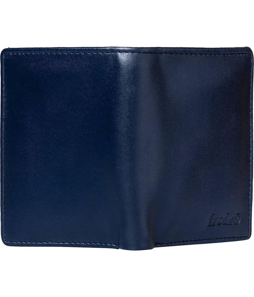 HIDEFLIX PU Solid Men's Regular Wallet With 8 Slots For Card ( Blue , Pack of 1 ) view 2