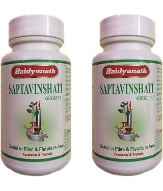 Baidyanath Saptavinshati Guggulu Tablet 80 No.S Pack of 2