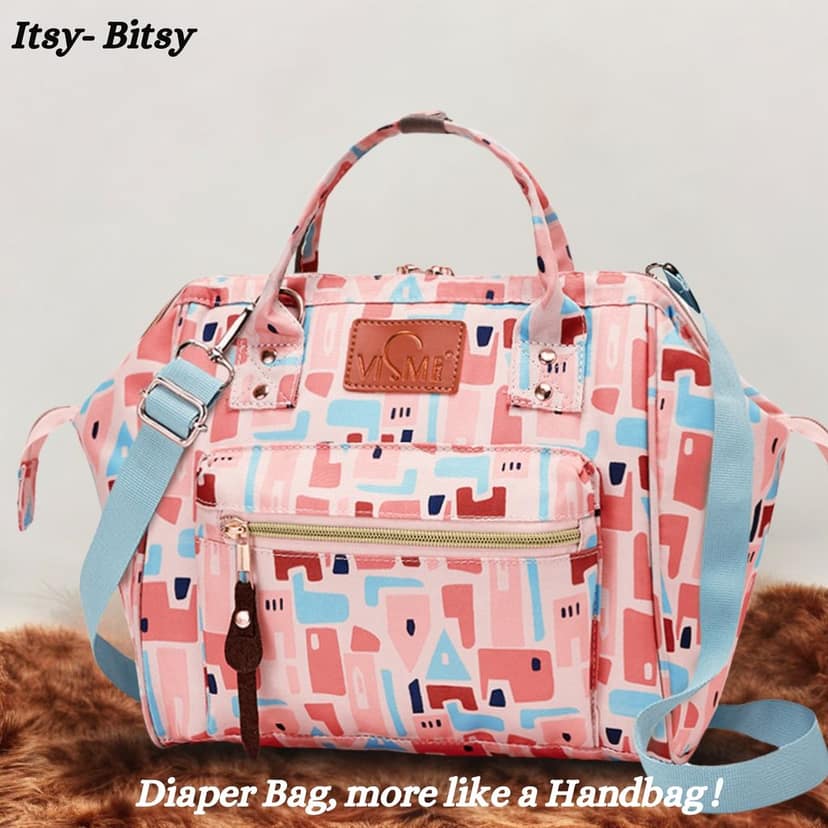 VISMIINTREND Diaper Bags for Mom | Travel Maternity Backpack Bags | Water Resistant | Premium Oxford Fabric | Gifts for Mom to Be | Baby Shower Gift view 7