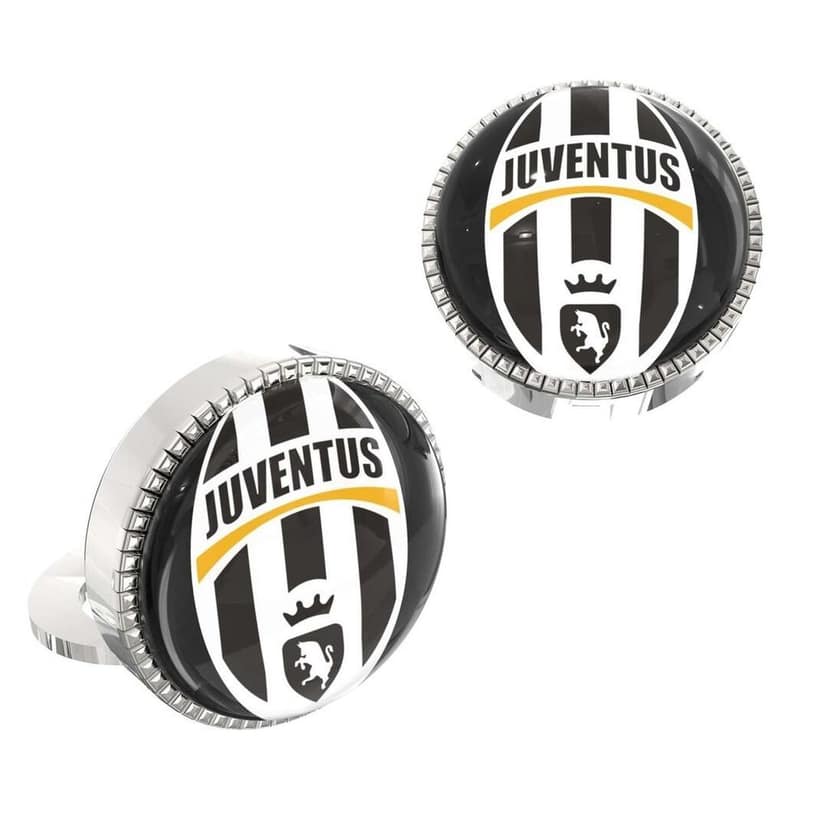 The Smart Buttons - Shirt Button Cover Cufflinks for Men - Juventus FC Style view 2