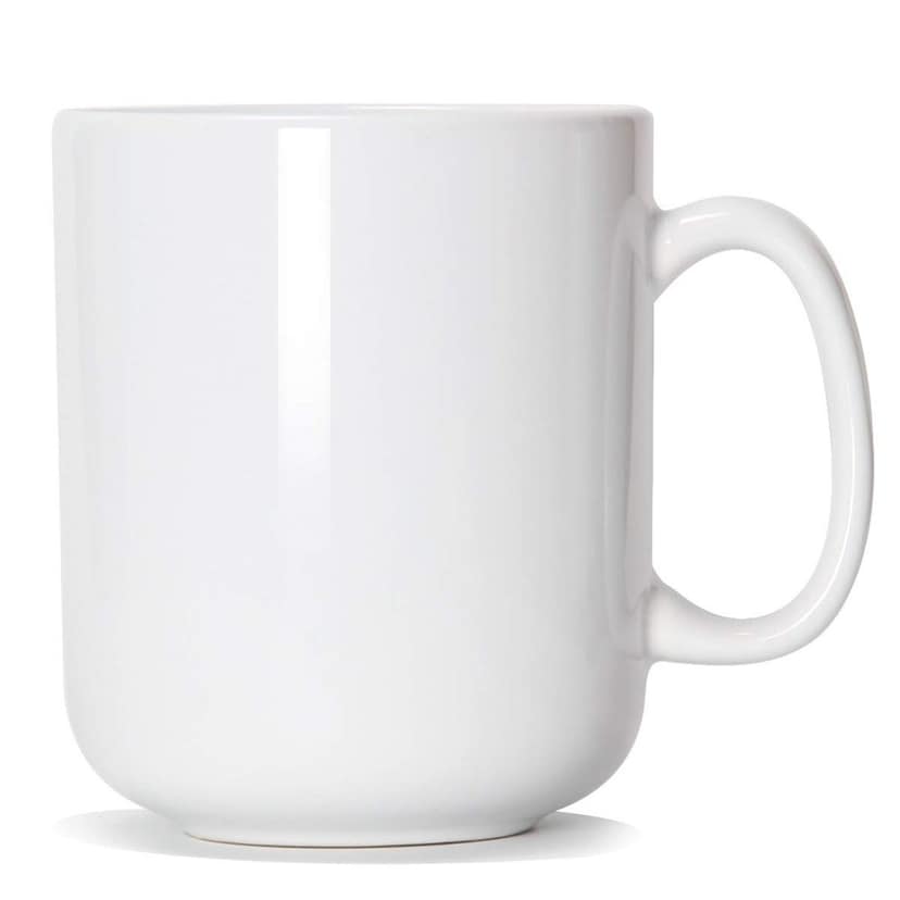 White Ceramic Mug with Handle