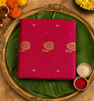 Handloom Chanderi Silk By Cotton Saree