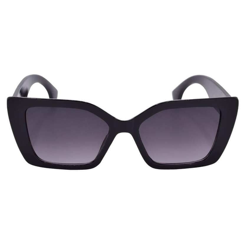 Black Frame Grey Lens Cat-eye Sunglasses for Women & Girls Fashion Statement - HRS588-BK-GRY view 3