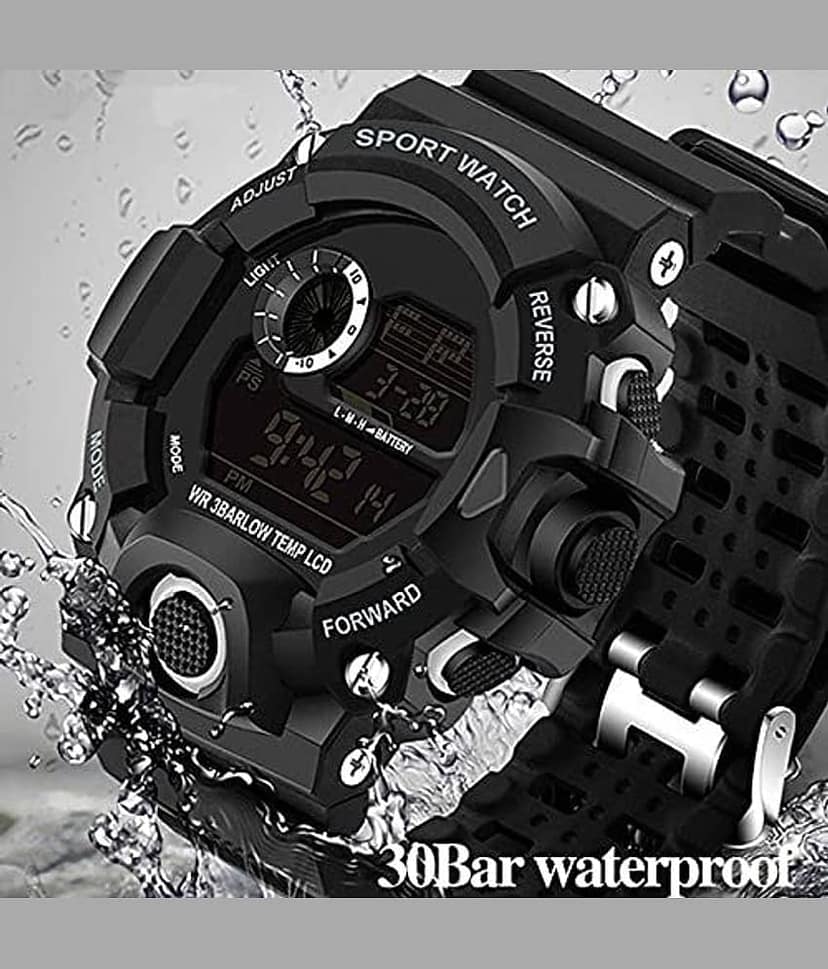 Trex Black Plastic Digital Men's Watch view 2