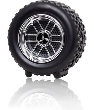 Musify tyre speaker 10 W Bluetooth Speaker Bluetooth V 5.0 with USB,SD card Slot,3D Bass Playback Time 6 hrs Black