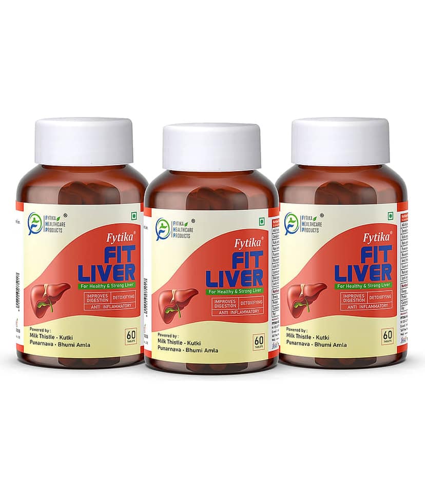 Fytika Fit Liver (Liver Detox Supplement)- 3x60 Tabs (Pack of 3)