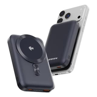 Ambrane [New & Faster] Qi2 & MagSafe Wireless 10000mAh Powerbank, Improved 15W Faster Wireless Charging, 22.5W Wired Output, Qi2 Certified, Fast Charging, 22.5W Output, for iPhone (Snap 2, Blue) Ambrane [New & Faster] Qi2 & MagSafe Wireless 10000mAh Powe