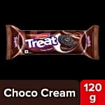 Britannia Treat Sandwich Biscuits - Funky Choco, 120 G