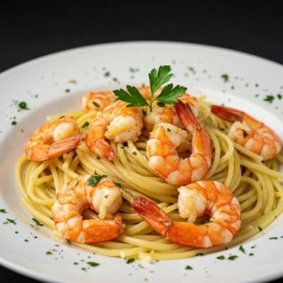 Linguine Con Gamberi Scampi