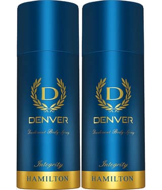 Denver Integrity 165 ml Each Deodorant Spray for Men 330 ml ( Pack of 2 )