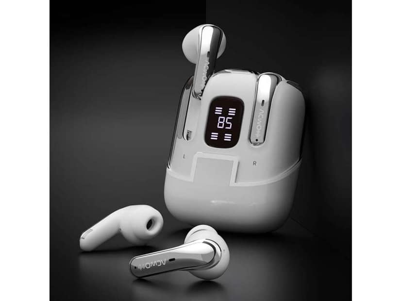 ACwO Dwots Fire ANC India's First 4 in Ear Buds in 1 Case with ANC, 70Hrs Battery, ANC & Transparency Mode|, Bass &Theatre Modes, 4 Mics Ai-Enc - Silver