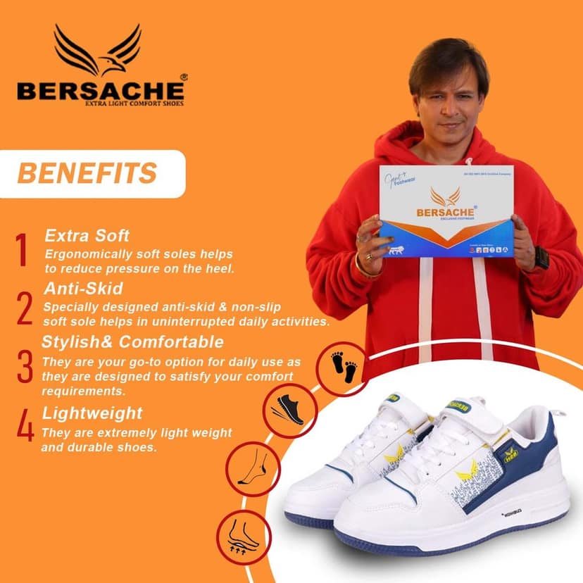 Bersache Sneaker, Loafers ,Casual With Extra Comfort Sneakers For Men's view 2