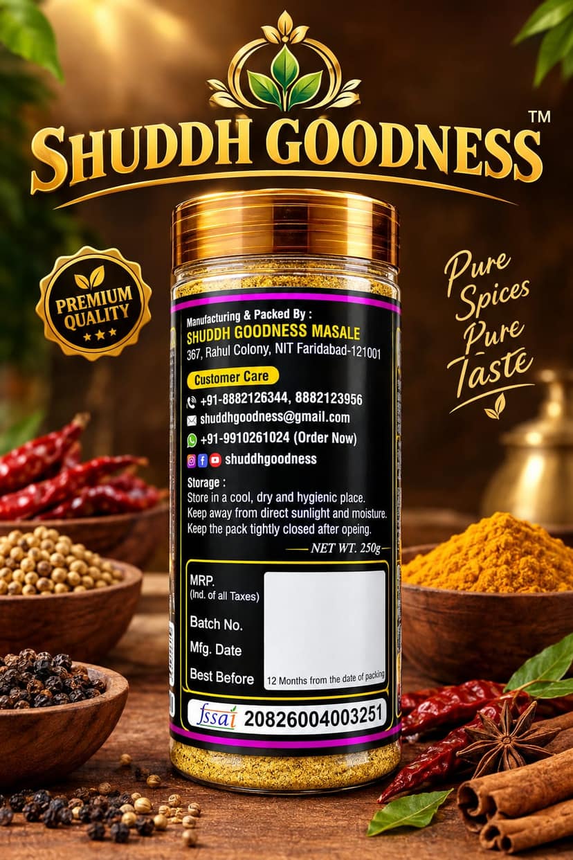 Shuddh Goodness Chaat Masala Powder 250g view 2