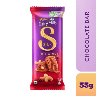 Cadbury Dairy Milk Silk Fruit & Nut Chocolate Bar, 55 G