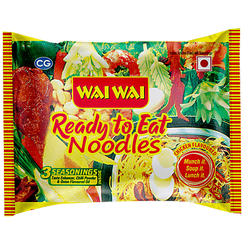 Wai Wai Ready To Eat Noodles - Chicken, 70 g Pouch