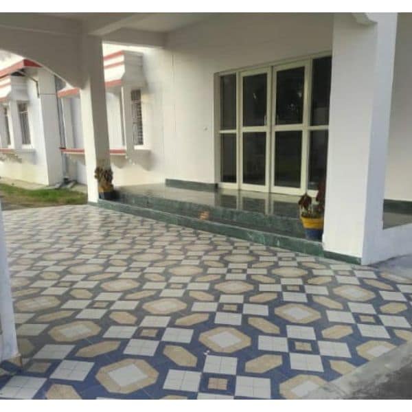 Orientbell Floor Tiles TL Geometric Multi 10 Pcs