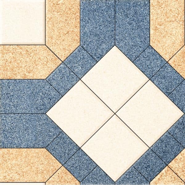 Orientbell Floor Tiles TL Geometric Multi 10 Pcs view 2