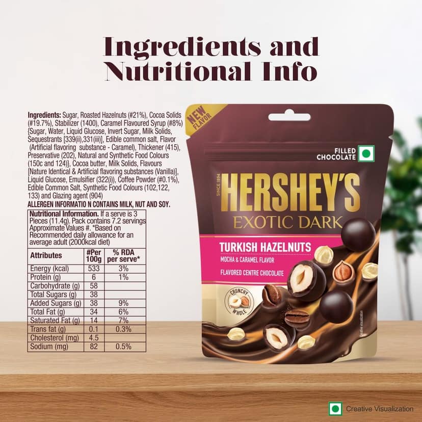 Hershey's Exotic Dark Turkish Hazelnut Mocha And Caramel view 2