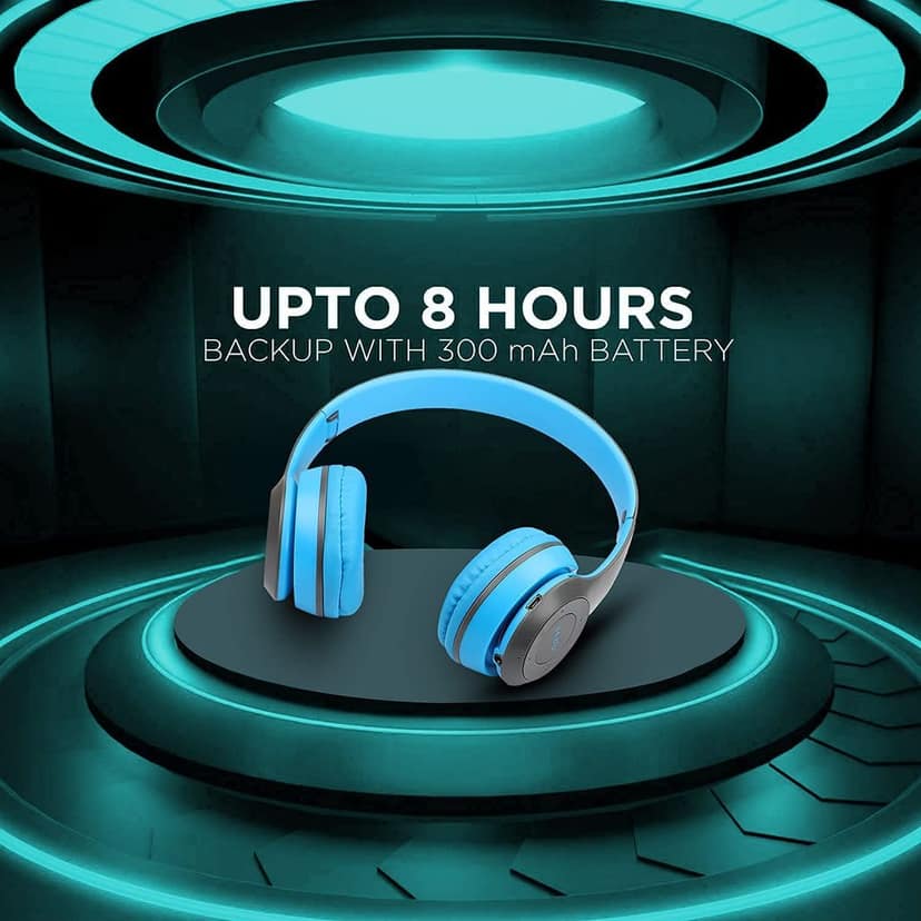 P47 Premium Matte Quality Bluetooth Gaming & Music Headphone On The Head Bluetooth Foldable Headset Handsfree with Calling Function/Aux Line TF Card MP3 Player Headphone view 7