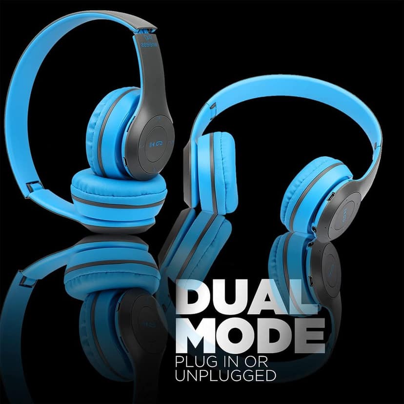P47 Premium Matte Quality Bluetooth Gaming & Music Headphone On The Head Bluetooth Foldable Headset Handsfree with Calling Function/Aux Line TF Card MP3 Player Headphone view 9