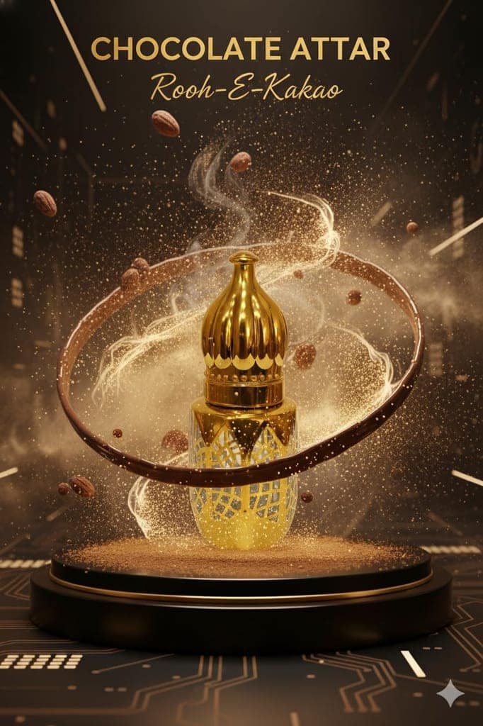 Chocolate Attar (12ml) | Sweet & Long Lasting Indian Chocolate Musk Attar for Men & Women | Alcohol-Free Fabric Use Attar | Luxury Traditional Perfume Oil by LinBerlin view 5