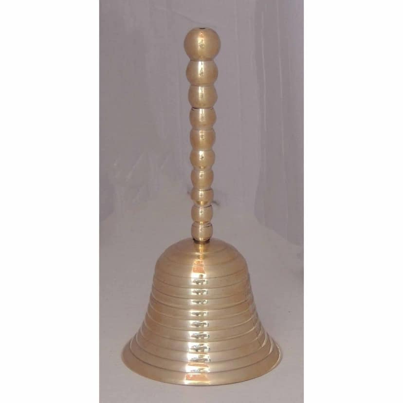 Brass Bell Polish Large, Height : 5.5 Inch (ZMAS287 E) view 2