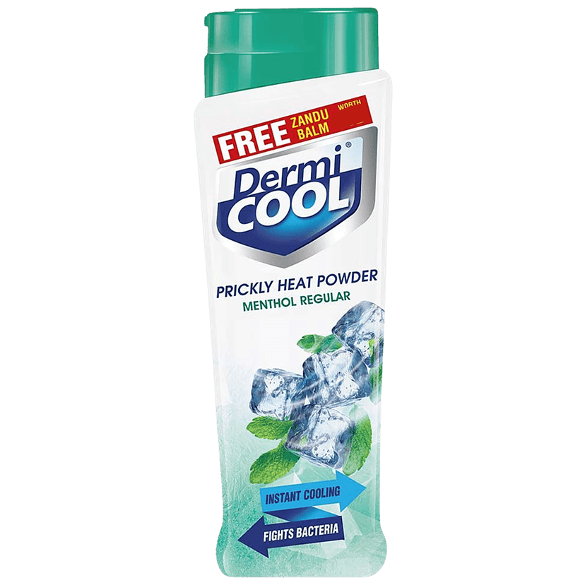 Dermi Cool Prickly Heat Powder Menthol Regular, 150G view 2