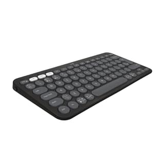 Logitech Pebble Keys 2 K380s, Multi-Device Bluetooth Wireless Keyboard with Customisable Shortcuts, Slim and Portable, Easy-Switch for Windows, macOS, iPadOS, Android, Chrome OS - Tonal Graphite Logitech Pebble Keys 2 K380s, Multi-Device Bluetooth Wirele