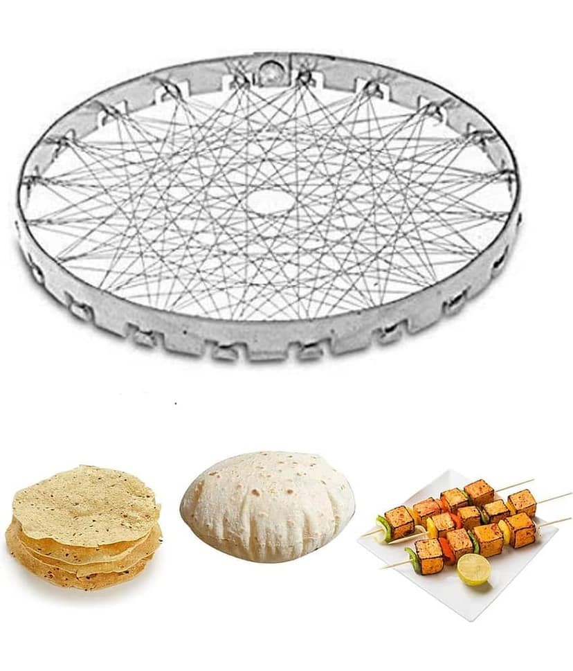 Gas Stove Stand Round Burner Stand, Glass top Gas Saver Jail Home Stove Mini Tandoor, Tandoor Channi, Grill Jalli, Barbeque Net, LPG Saver A Must for Every Home