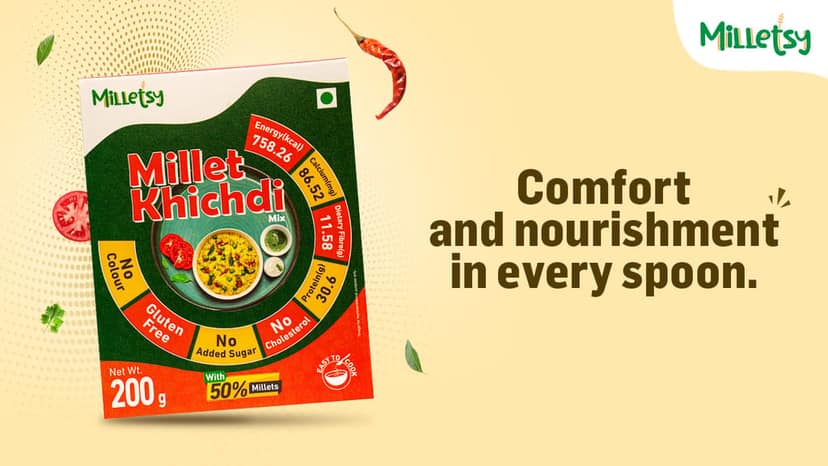 Milletsy Millet Khichdi Instant Mix (Activated) view 6