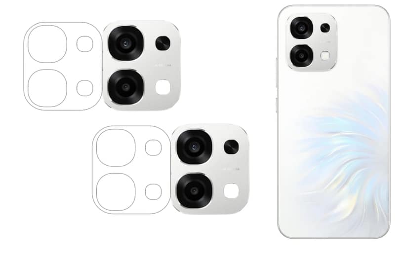 ISAAK Back Camera Lens Protector compatible for OPPO F33 5G (Pack of 2)
