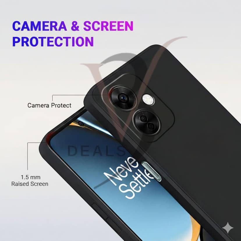 V3Deals Liquid Silicone Case Compatible for OnePlus Nord CE 3 5G | Soft-Touch nord ce3 5g Back Cover | Microfiber Lining oneplus nord ce3 5g Back Cover view 2