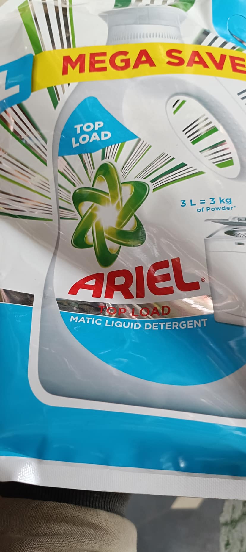 Ariel top load mega save