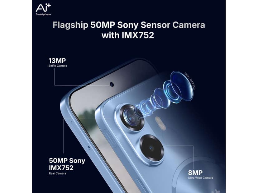 Ai+ Nova 2 Ultra 5G Smartphone, 6GB RAM, 128GB Storage - Blue view 3