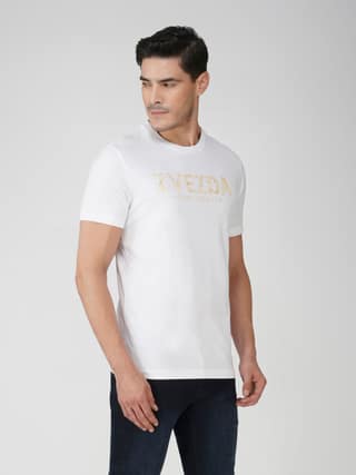 Men’s Branded Lightweight Cotton Jersey T-Shirt White