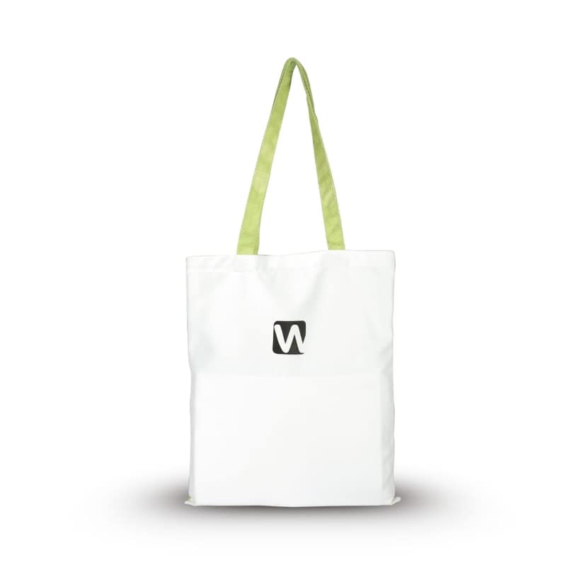 WOTM Recycled Cotton Canvas Tote Bag for Women | College Tote Bag | Canvas Bag for Girls | Foldable Travel & Shopping Tote | Eco-Friendly Cotton Canvas Bag