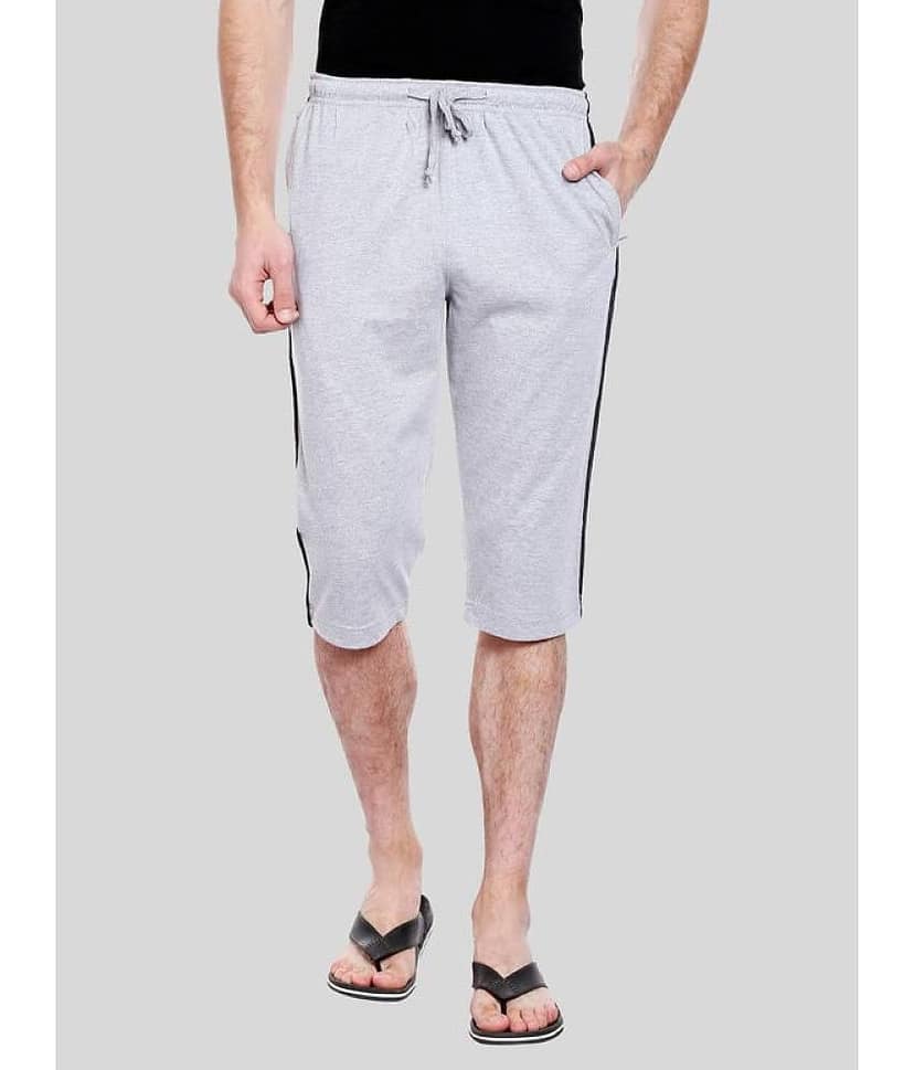 Allocate - Navy Blue Cotton Blend Men's Three-Fourths ( Pack of 1 )