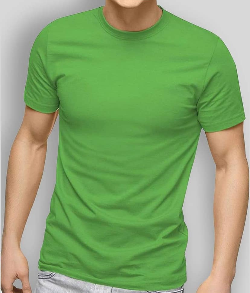 SKYRISE Pack of 1 Cotton Slim Fit Men's T-Shirt ( Green )